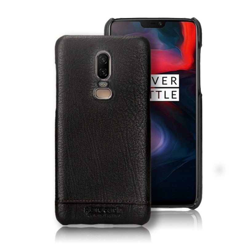 Deksel OnePlus 6 Svart Pierre Cardin Lær Anti-fall