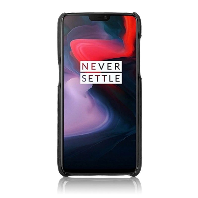 Deksel OnePlus 6 Svart Pierre Cardin Lær Anti-fall