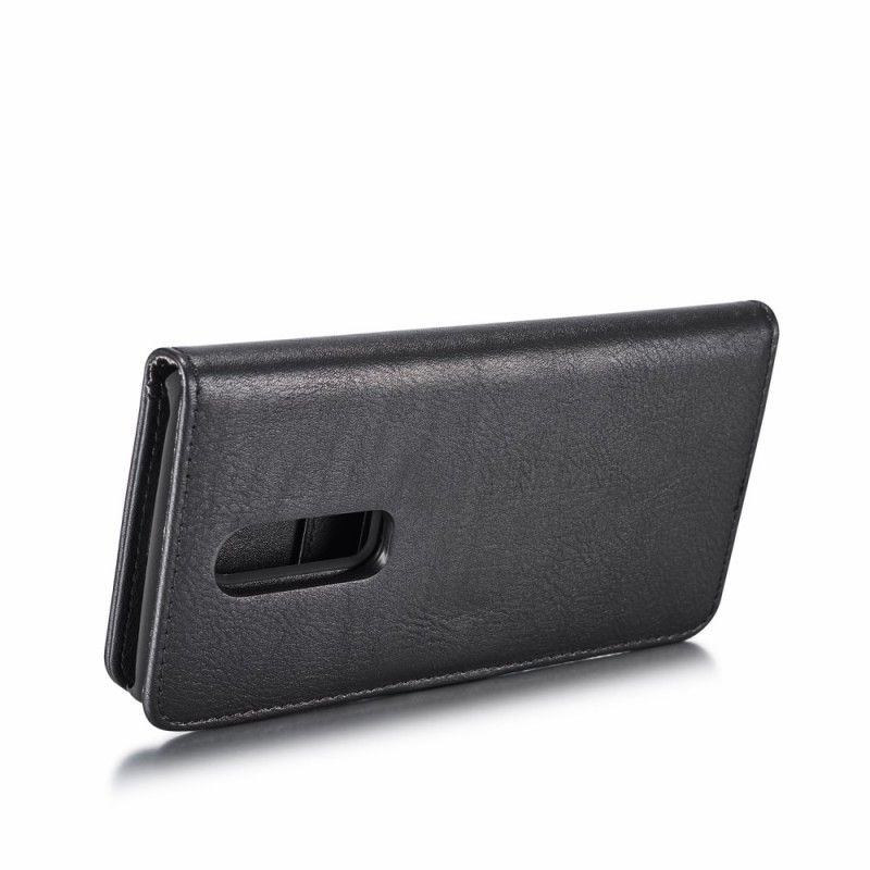 Folio Deksel for OnePlus 6 Svart Dg Ming Avtakbar