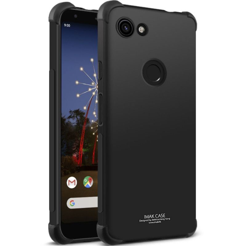 Deksel Google Pixel 3A XL Svart Mobildeksel Imak Silkeaktig