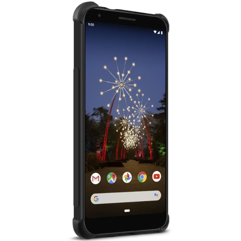 Deksel Google Pixel 3A XL Svart Mobildeksel Imak Silkeaktig