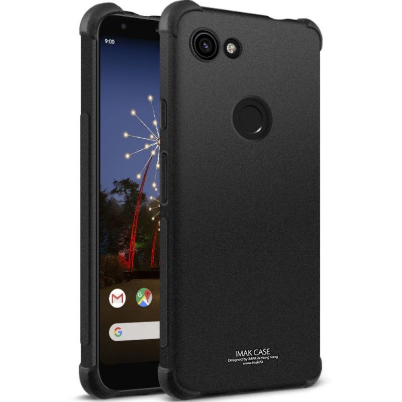 Deksel Google Pixel 3A XL Svart Mobildeksel Imak Silkeaktig