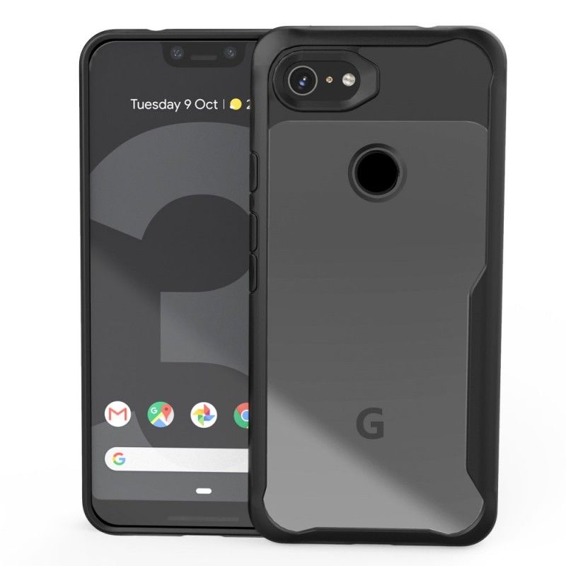 Deksel Google Pixel 3A XL Svart Skråkant Hybrid