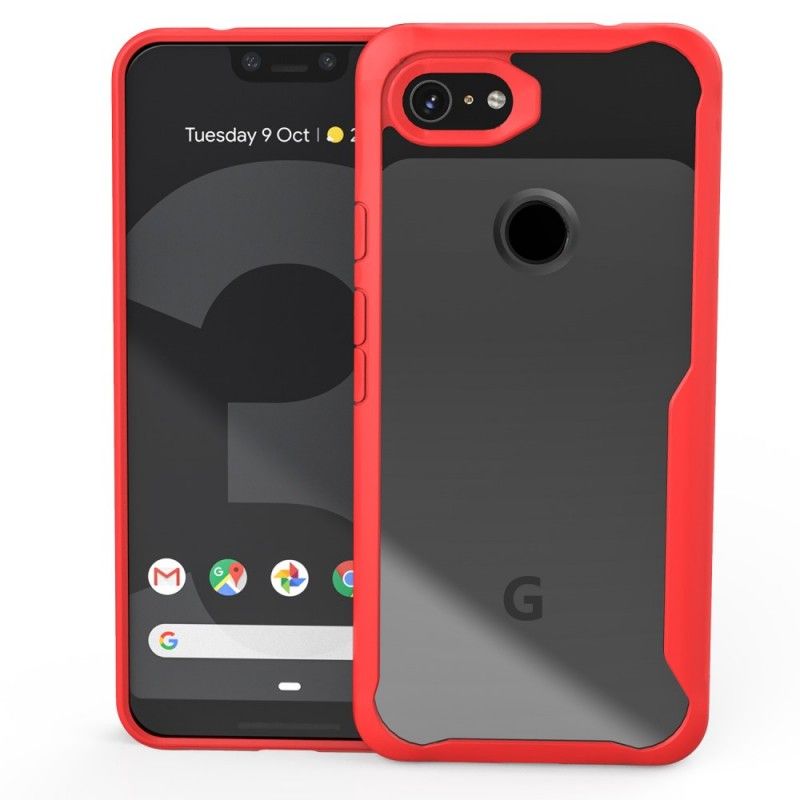 Deksel Google Pixel 3A XL Svart Skråkant Hybrid