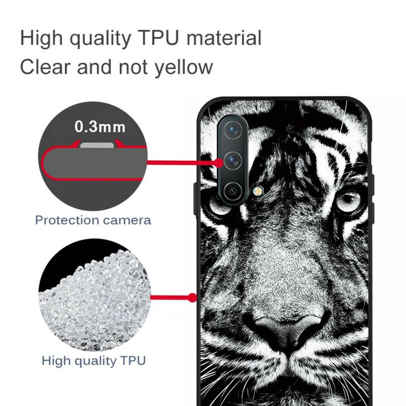 Deksel Oneplus Nord Ce 5g Mobildeksel Black And White Tiger