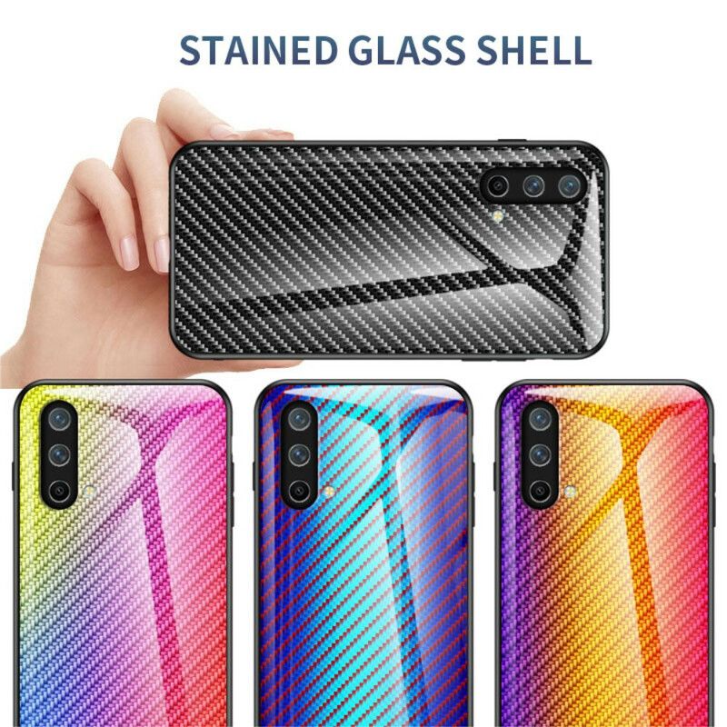 Deksel Oneplus Nord Ce 5g Mobildeksel Karbonfiber Herdet Glass