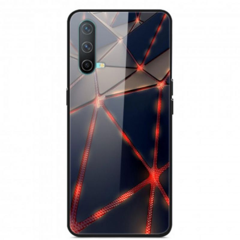 Deksel Oneplus Nord Ce 5g Rødt Rayon Herdet Glass