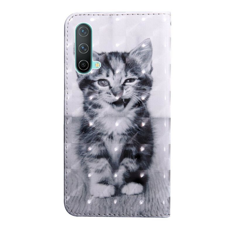 Folio Deksel Oneplus Nord Ce 5g Black And White Cat