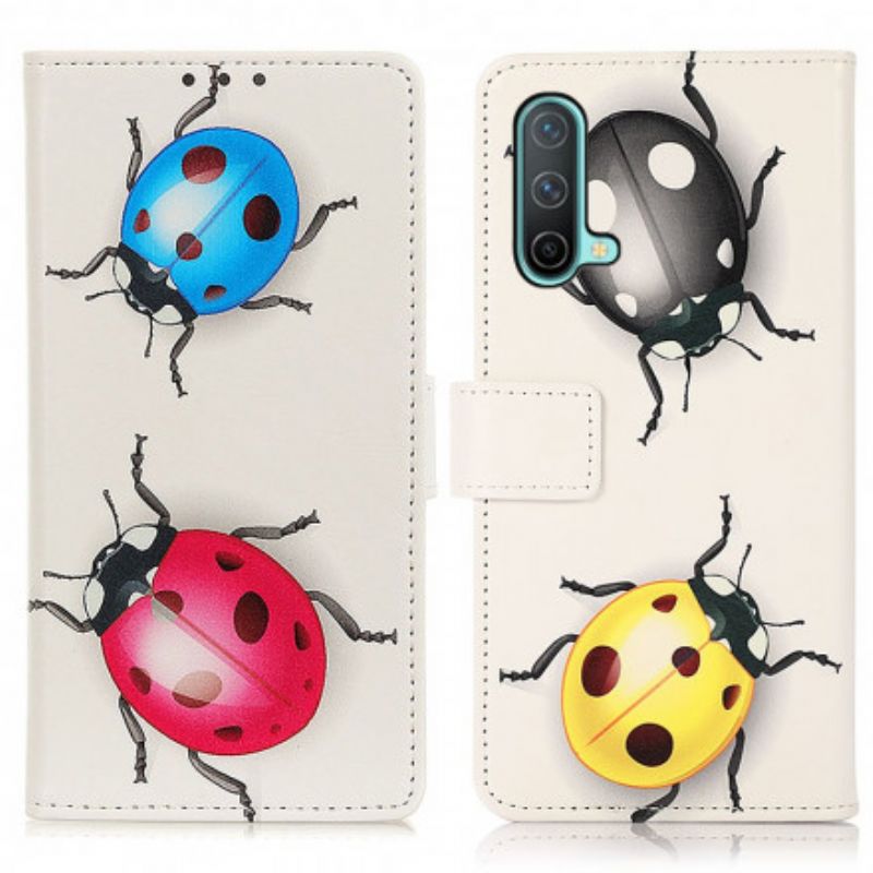 Folio Deksel Oneplus Nord Ce 5g Ladybugs