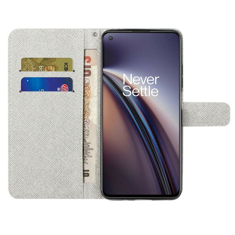 Folio Deksel Oneplus Nord Ce 5g Levering Thong Cats Beskyttelse Deksel