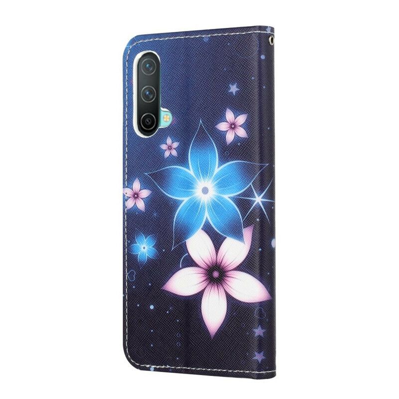 Folio Deksel Oneplus Nord Ce 5g Lunar Strappy Flowers Beskyttelse Deksel