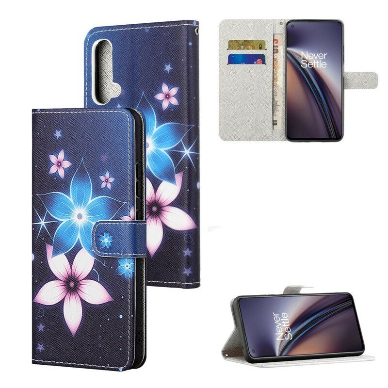 Folio Deksel Oneplus Nord Ce 5g Lunar Strappy Flowers Beskyttelse Deksel