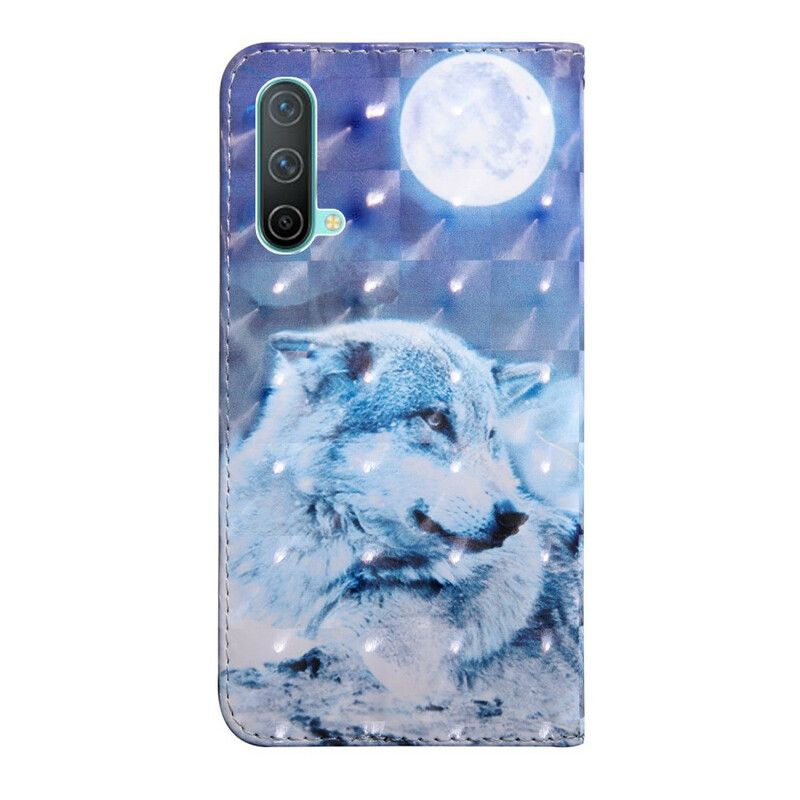 Folio Deksel Oneplus Nord Ce 5g Moonlight Wolf