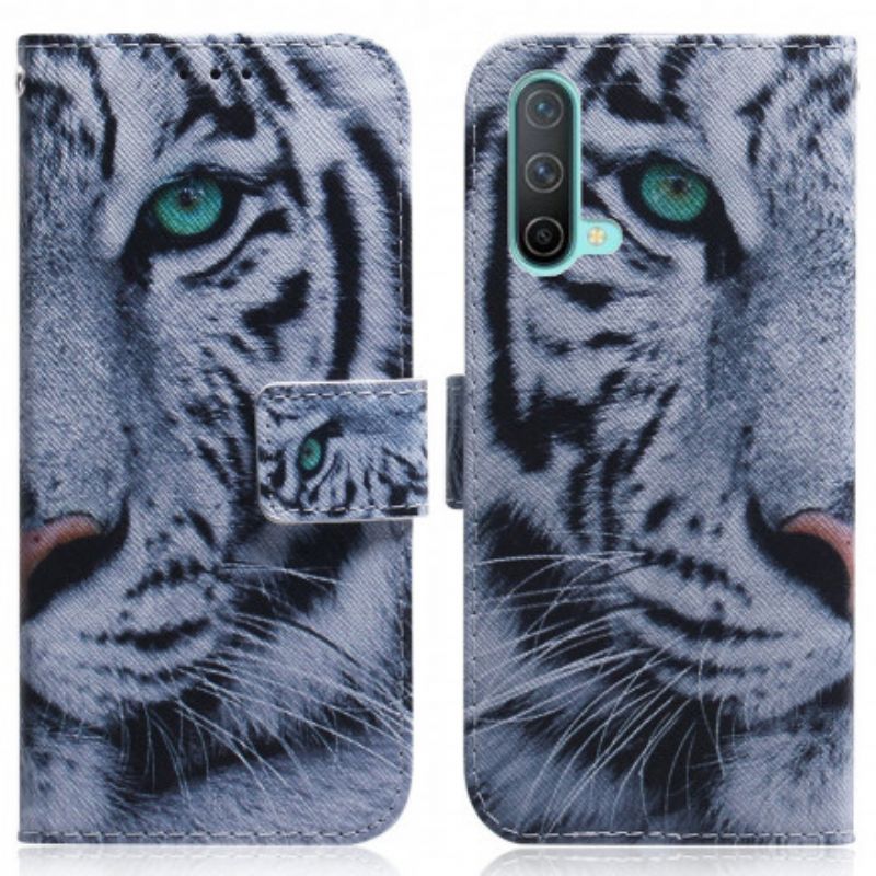 Folio Deksel Oneplus Nord Ce 5g Tiger Face