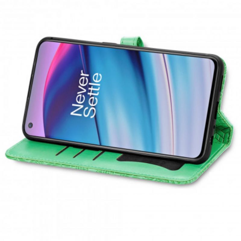 Folio Deksel Oneplus Nord Ce 5g Tribal Leaves