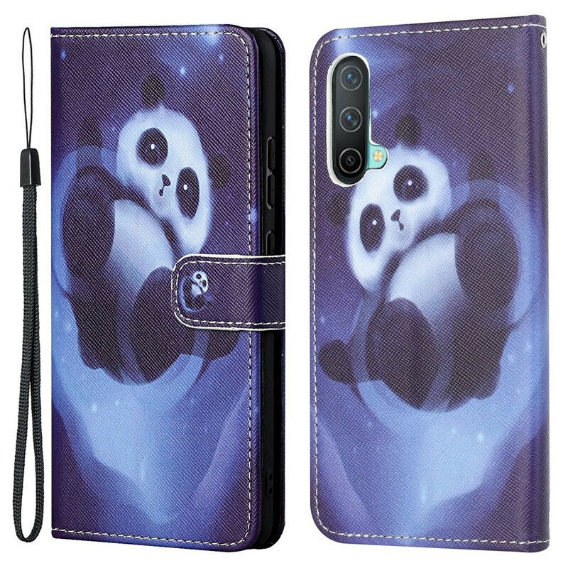 Folio Deksel Til Oneplus Nord Ce 5g Panda Space Strappy