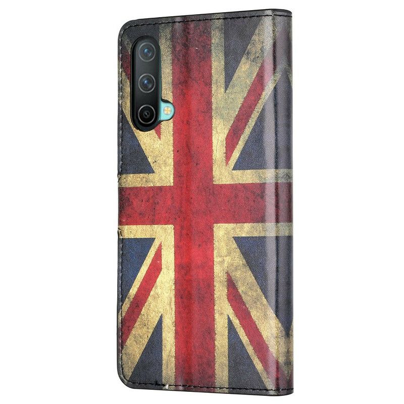 Lærdeksel Folio Deksel Oneplus Nord Ce 5g Flag England