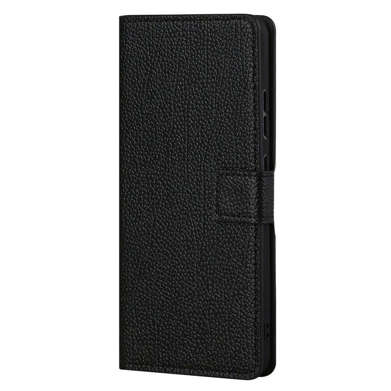 Lærdeksel Folio Deksel Oneplus Nord Ce 5g Mobildeksel Litchi Grain Leather Effect