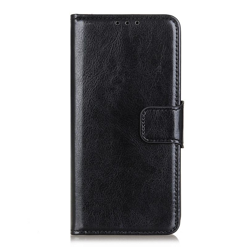 Folio Deksel for Sony Xperia 5 II Svart Glanset Fuskeskinn