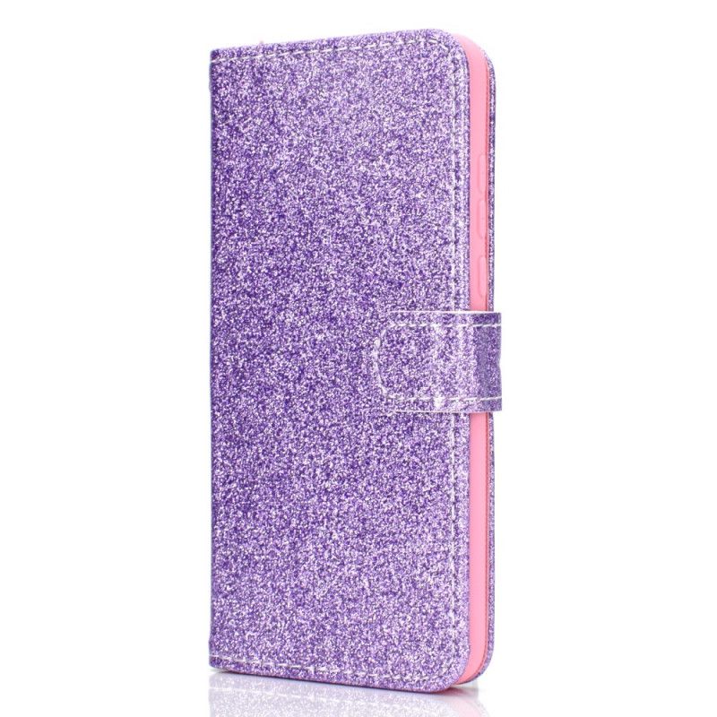 Folio Deksel Huawei P Smart Plus 2019 Magenta Glitter