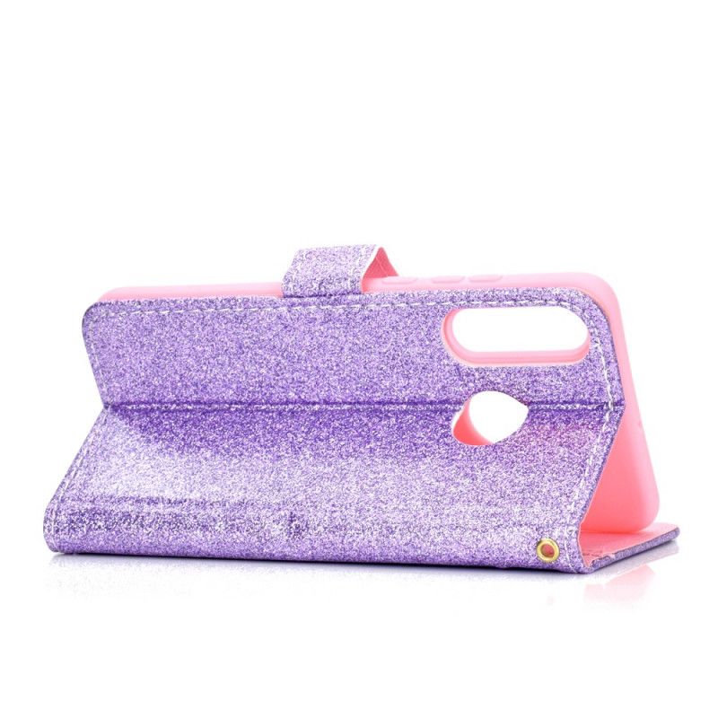 Folio Deksel Huawei P Smart Plus 2019 Magenta Glitter