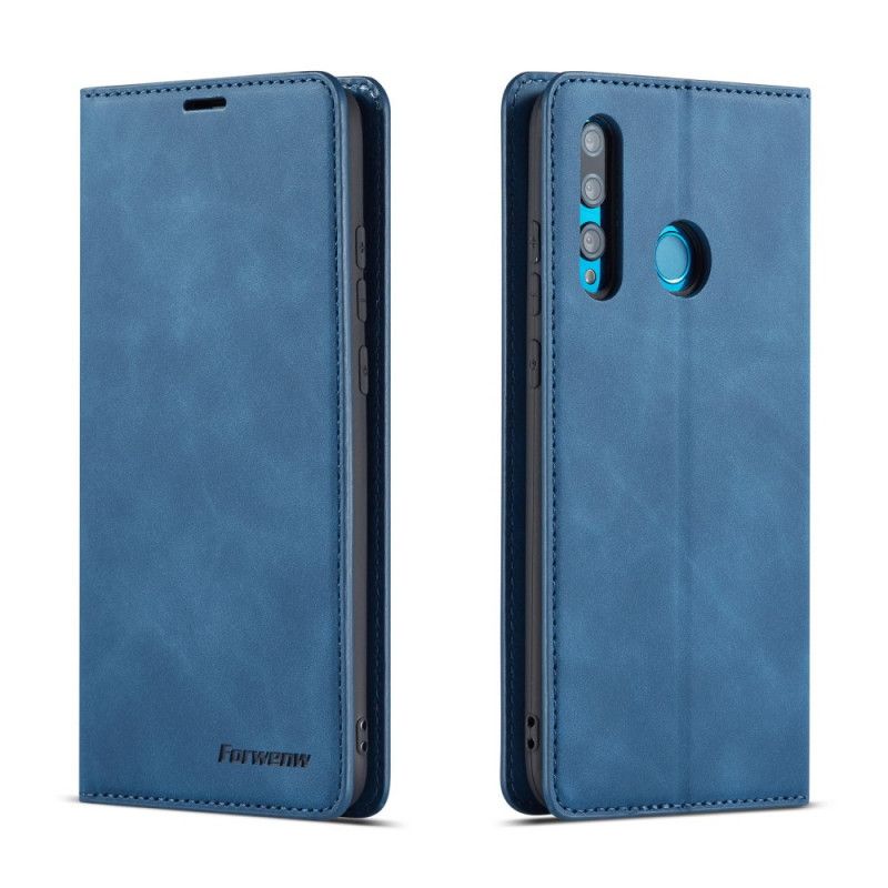 Folio Deksel Huawei P Smart Plus 2019 Svart Forwenw Skinneffekt