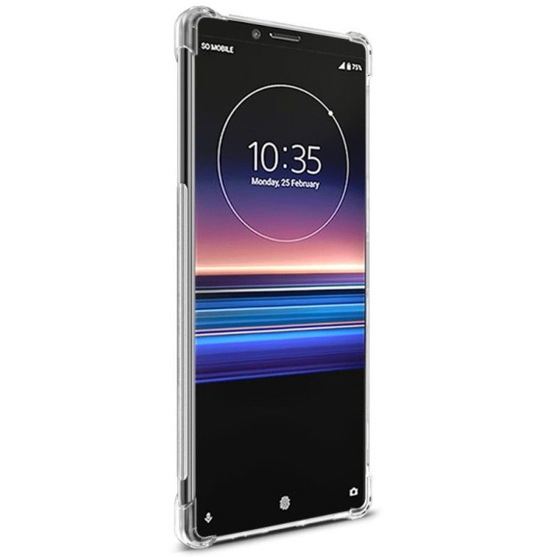 Deksel Sony Xperia 1 Svart Imak Hudfølelse Anti-fall