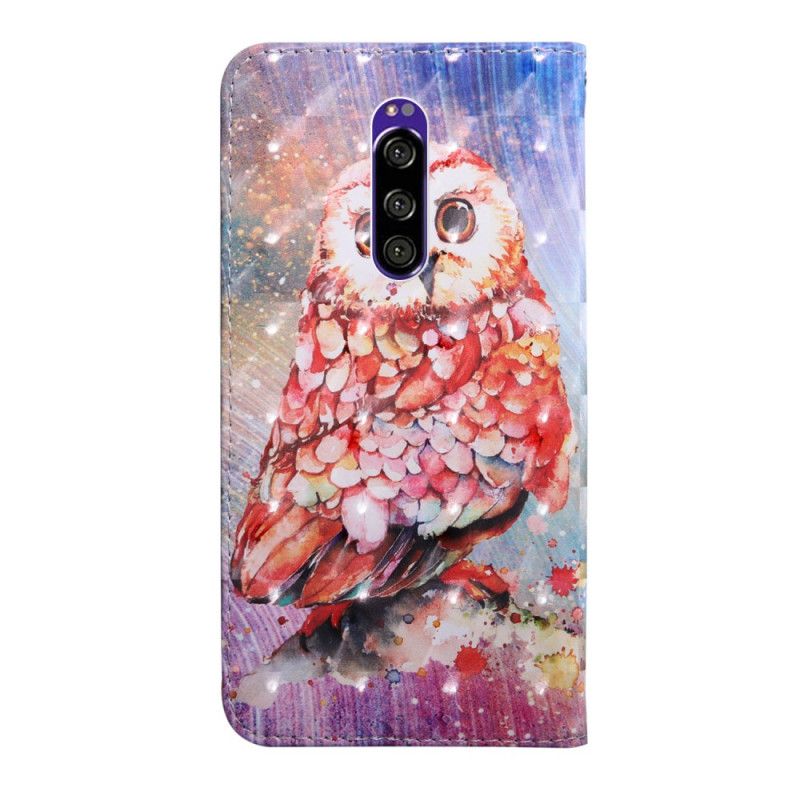 Folio Deksel Sony Xperia 1 hibou Maleren Anti-fall