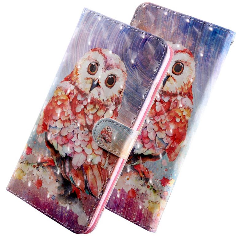 Folio Deksel Sony Xperia 1 hibou Maleren Anti-fall