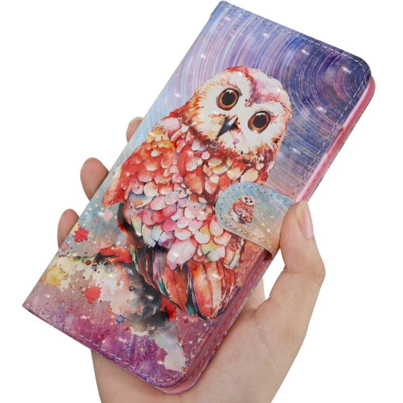 Folio Deksel Sony Xperia 1 hibou Maleren Anti-fall