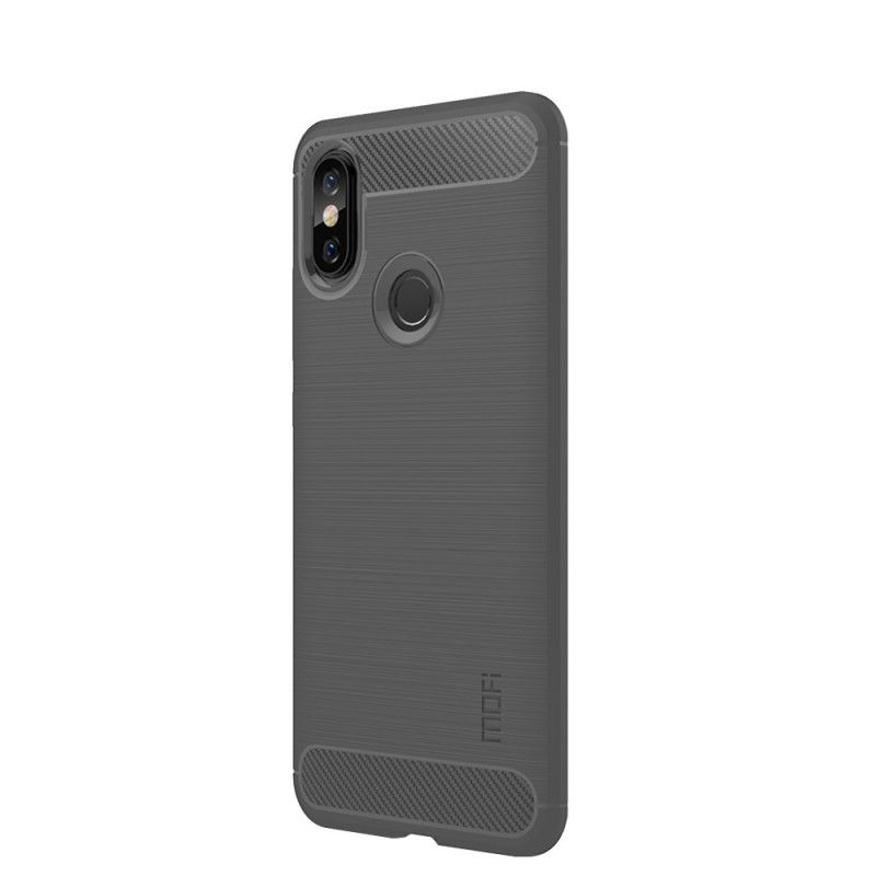 Deksel for Xiaomi Redmi Note 5 Svart Børstet Karbonfiber