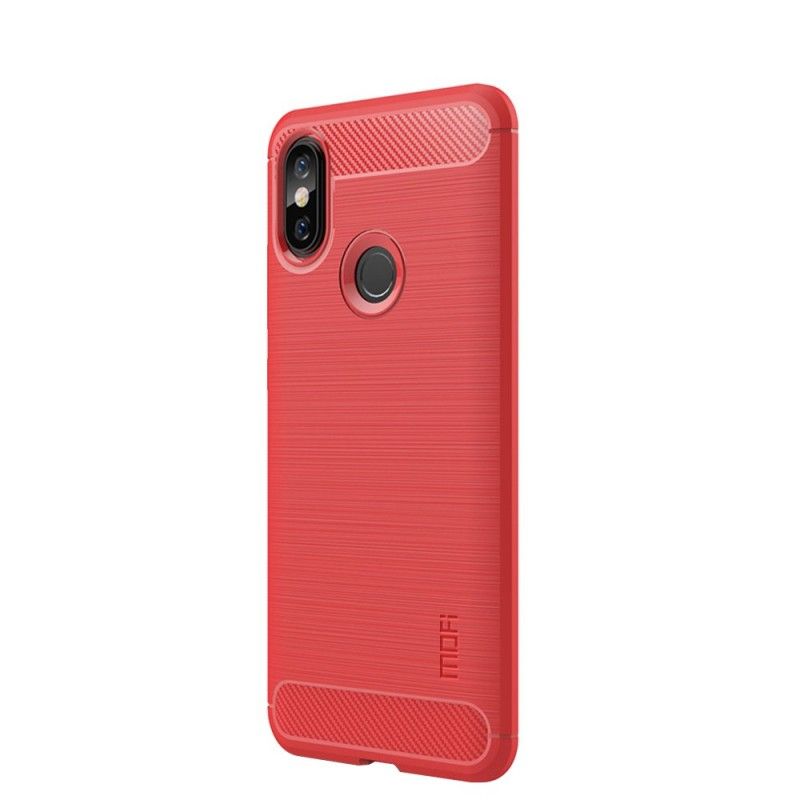 Deksel for Xiaomi Redmi Note 5 Svart Børstet Karbonfiber