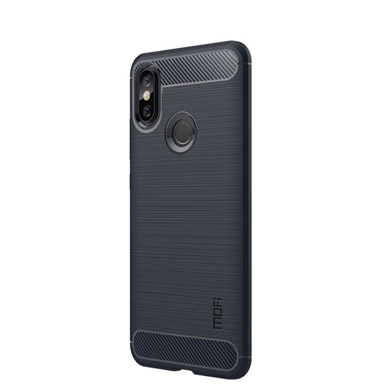 Deksel for Xiaomi Redmi Note 5 Svart Børstet Karbonfiber