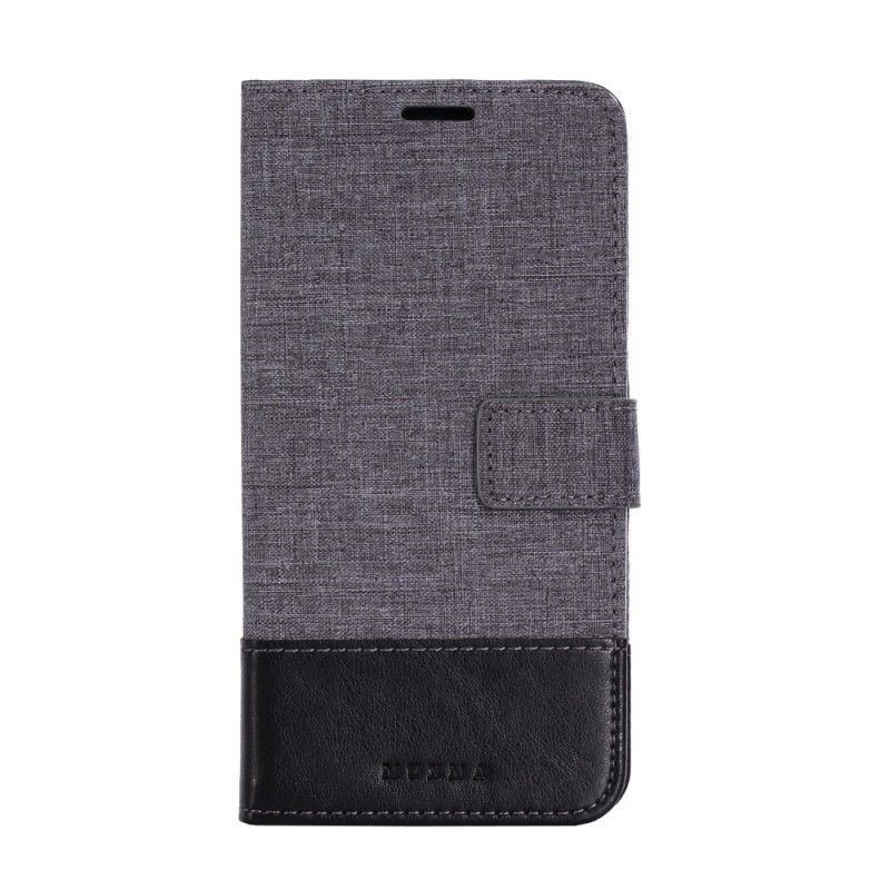 Folio Deksel for Xiaomi Redmi Note 5 Svart Muxma-Stoff Og Skinneffekt