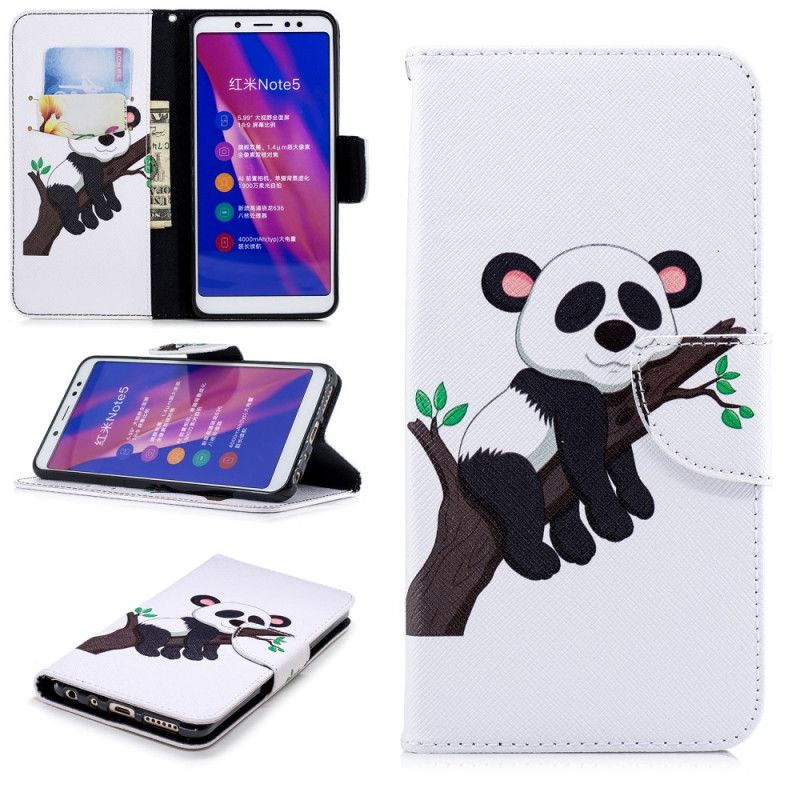 Folio Deksel Xiaomi Redmi Note 5 Lat Panda