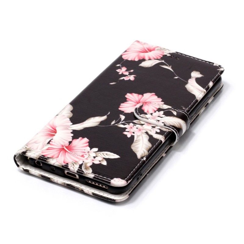 Folio Deksel Xiaomi Redmi Note 5 Rosa Blomster