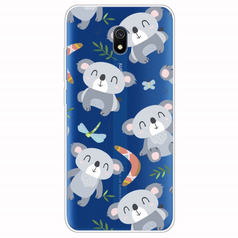 Deksel for Xiaomi Redmi 8A Små Grå Pandaer