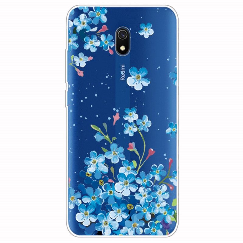 Deksel Xiaomi Redmi 8A Bukett Med Blå Blomster Beskyttelse
