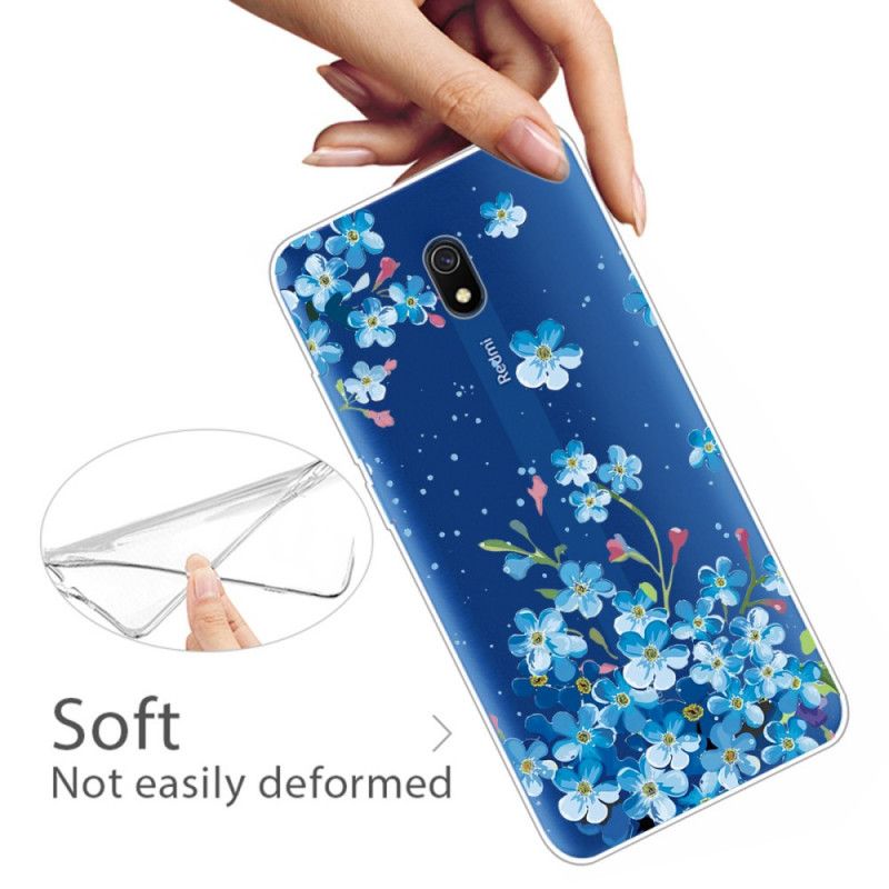 Deksel Xiaomi Redmi 8A Bukett Med Blå Blomster Beskyttelse