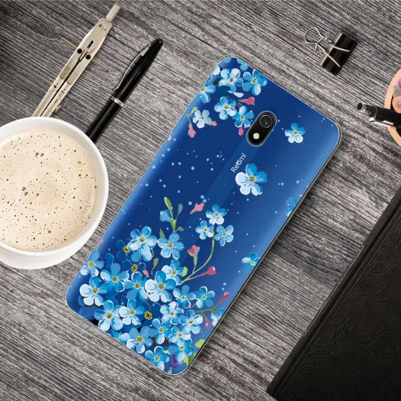 Deksel Xiaomi Redmi 8A Bukett Med Blå Blomster Beskyttelse