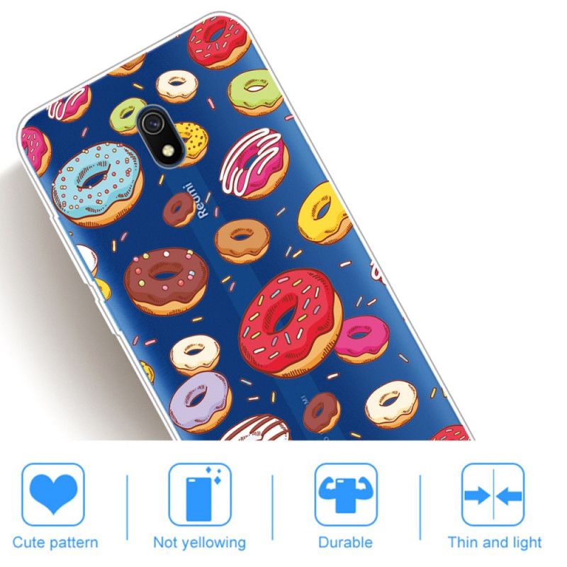 Deksel Xiaomi Redmi 8A Mobildeksel Kjærlighetsdoughnuts