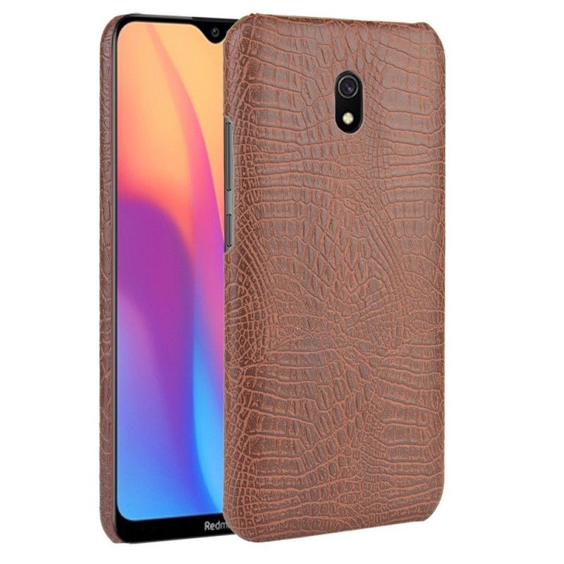 Deksel Xiaomi Redmi 8A Svart Krokodillehudstil