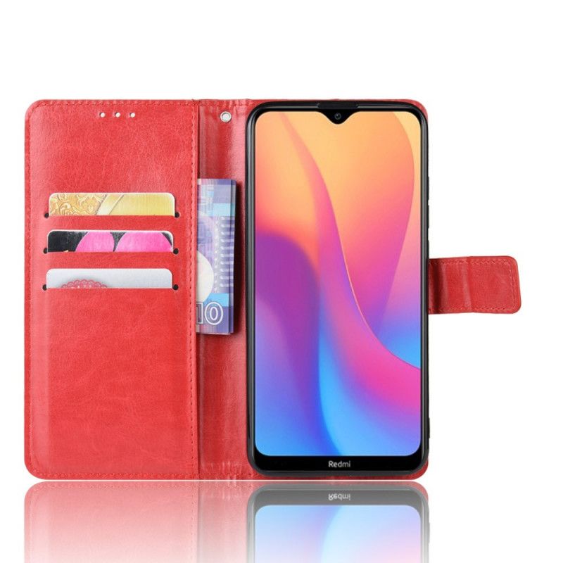 Folio Deksel for Xiaomi Redmi 8A Svart Prangende Kunstlær