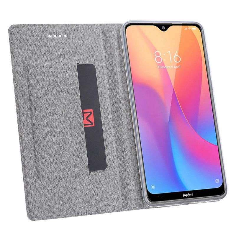 Folio Deksel Xiaomi Redmi 8A Svart Mobildeksel Strukturert