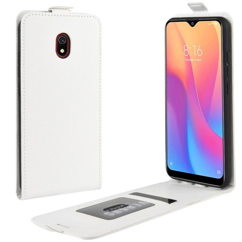 Folio Deksel Xiaomi Redmi 8A Svart Sammenleggbar Skinneffekt