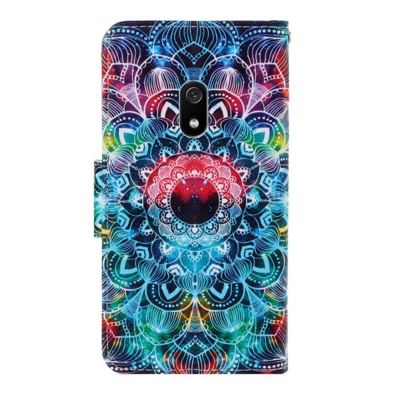 Lærdeksel Folio Deksel Xiaomi Redmi 8A Prangende Mandala Med Tanga