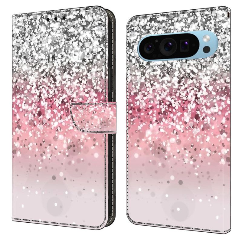 Folio Deksel Google Pixel 9 Pro Xl Gradient Glitter Beskyttelse Deksel