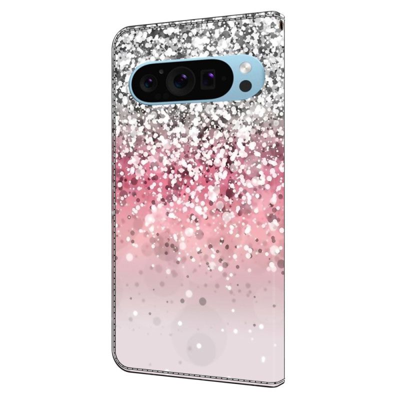 Folio Deksel Google Pixel 9 Pro Xl Gradient Glitter Beskyttelse Deksel