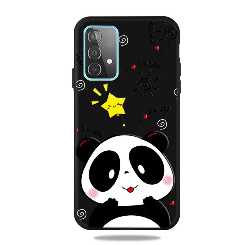 Deksel for Samsung Galaxy A72 4G / A72 5G Panda-Stjerne