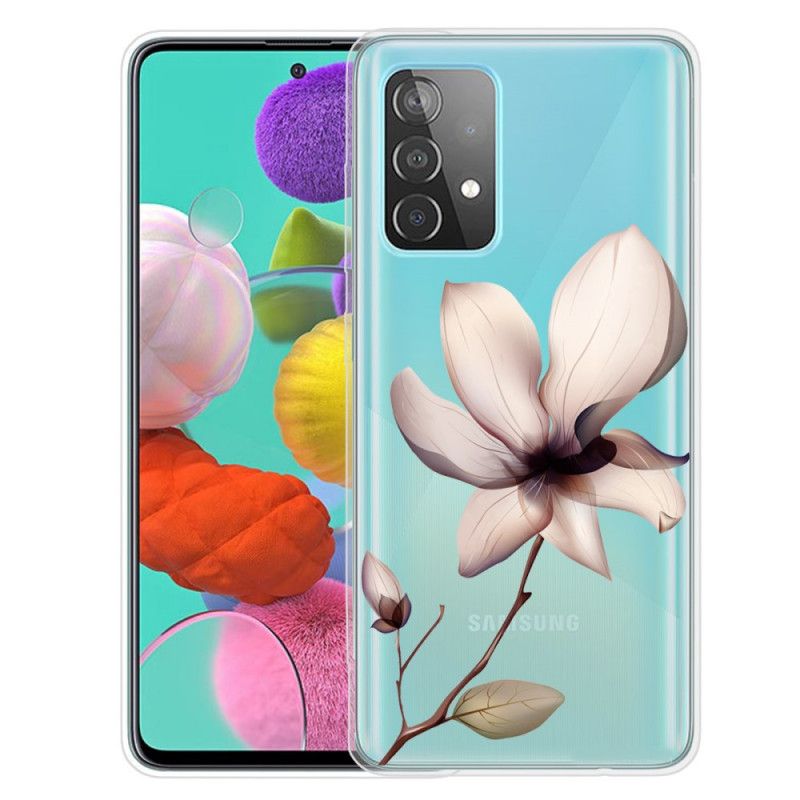 Deksel for Samsung Galaxy A72 4G / A72 5G Rosa Premium Blomster